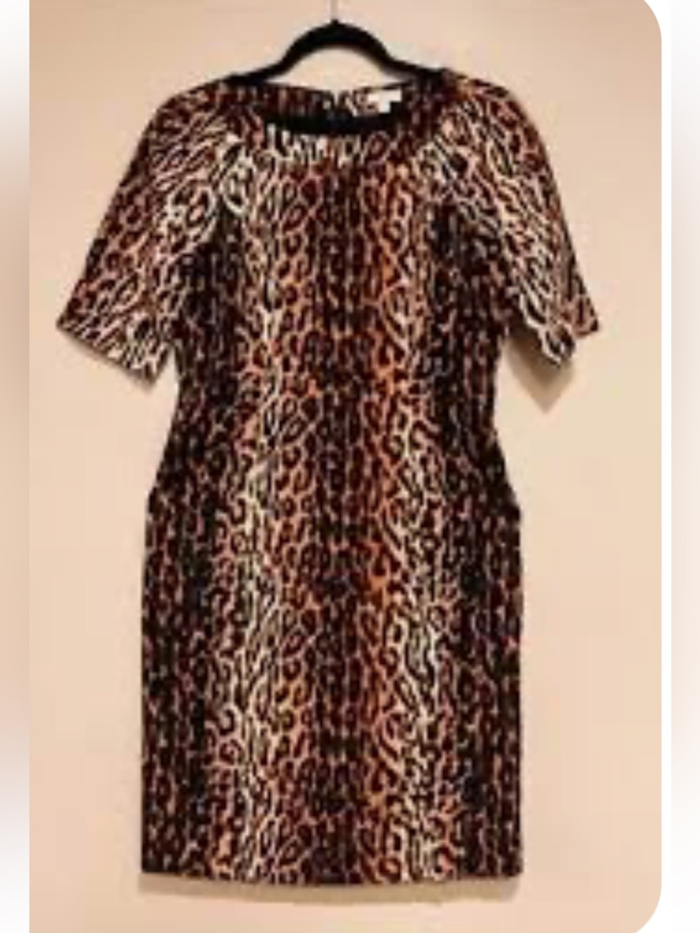 Shoshanna Women's Leopard Print Sheath Mini Dress - Brown - Picture 1 of 6